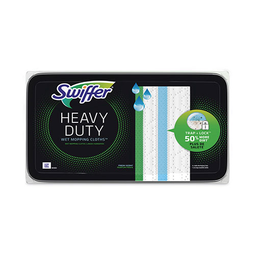 Procter and Gamble Swiffer Heavy-Duty Wet Refill Cloths | 10 x 8， Open Window Fresh， 20