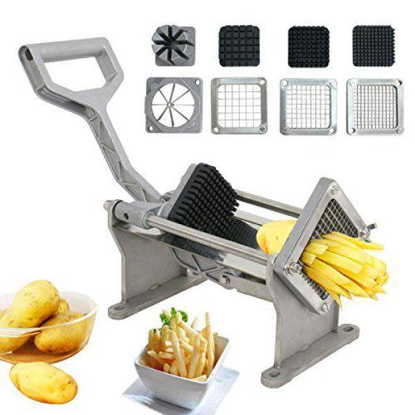 XtremepowerUS Commercial-Grade with 4-Stainless Steel Blades French Fries Fry and Veggie Cutter 96016-H2