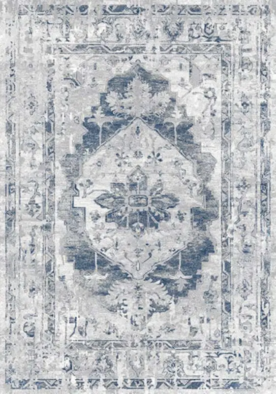 Chorus 5 x 8 Elegant Gray Blue Area Rug