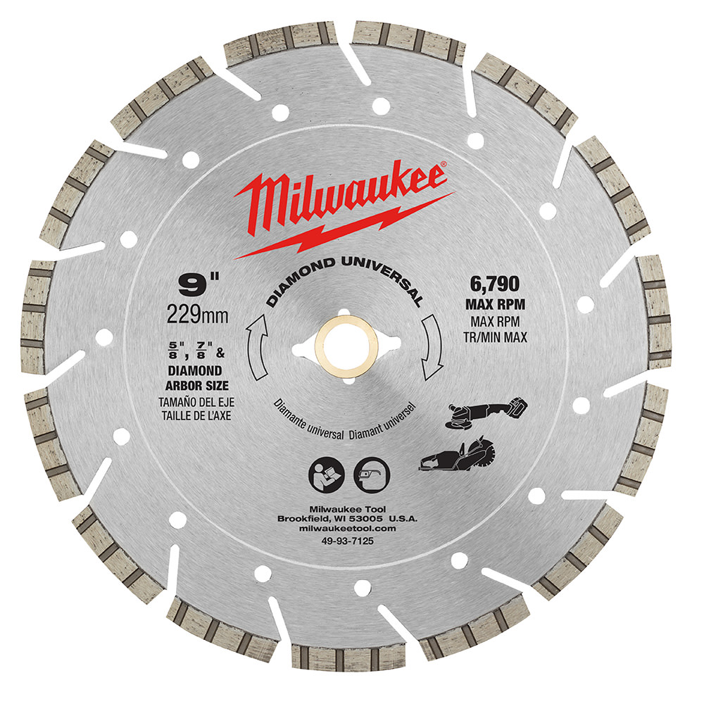 Milwaukee 9 Diamond Universal Segmented Blade 49-93-7125 from Milwaukee