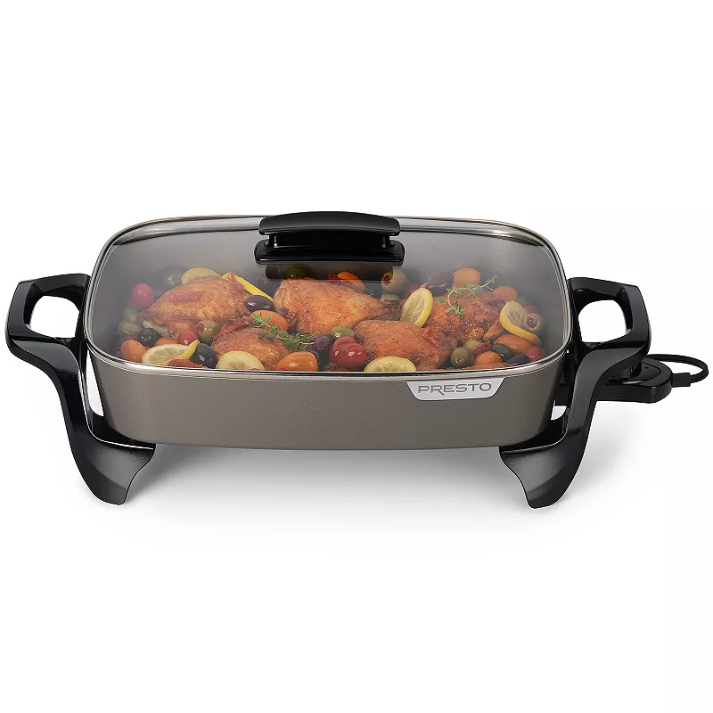 Presto 16-in. Ceramic Electric Skillet with Glass Cover