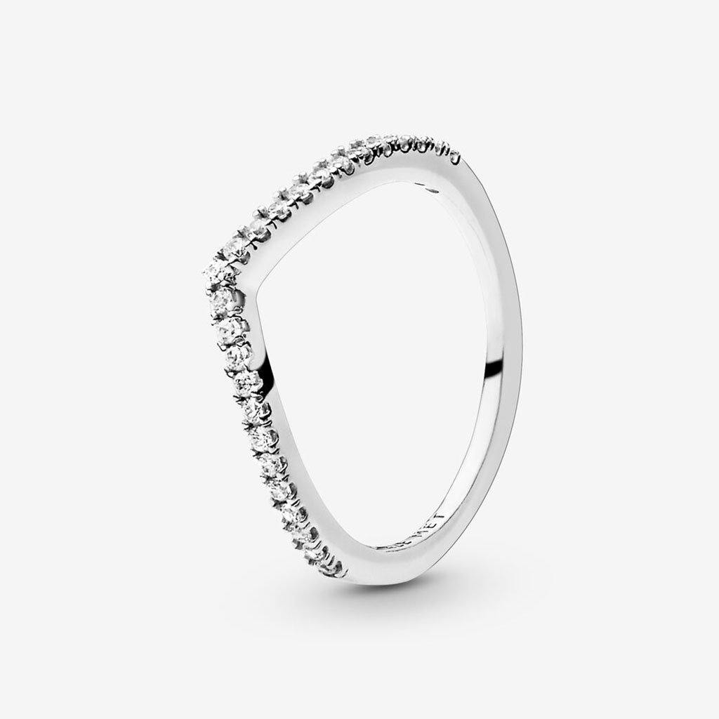 PANDORA  Sparkling Wishbone Ring