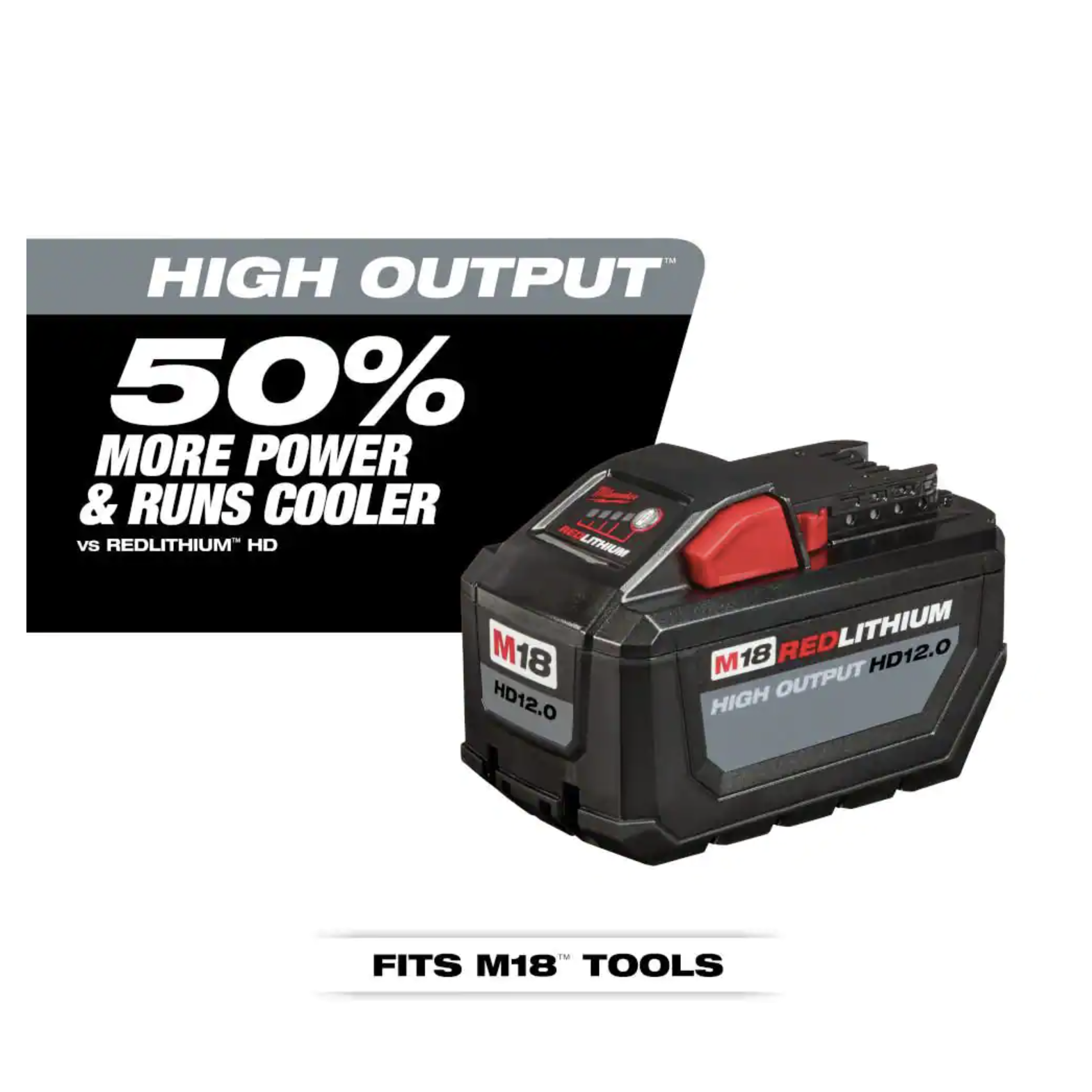 Milwaukee M18 18-Volt Lithium-Ion High Output Battery Pack 12.0 Ah and Rapid Charger Starter Kit (48-59-1200)