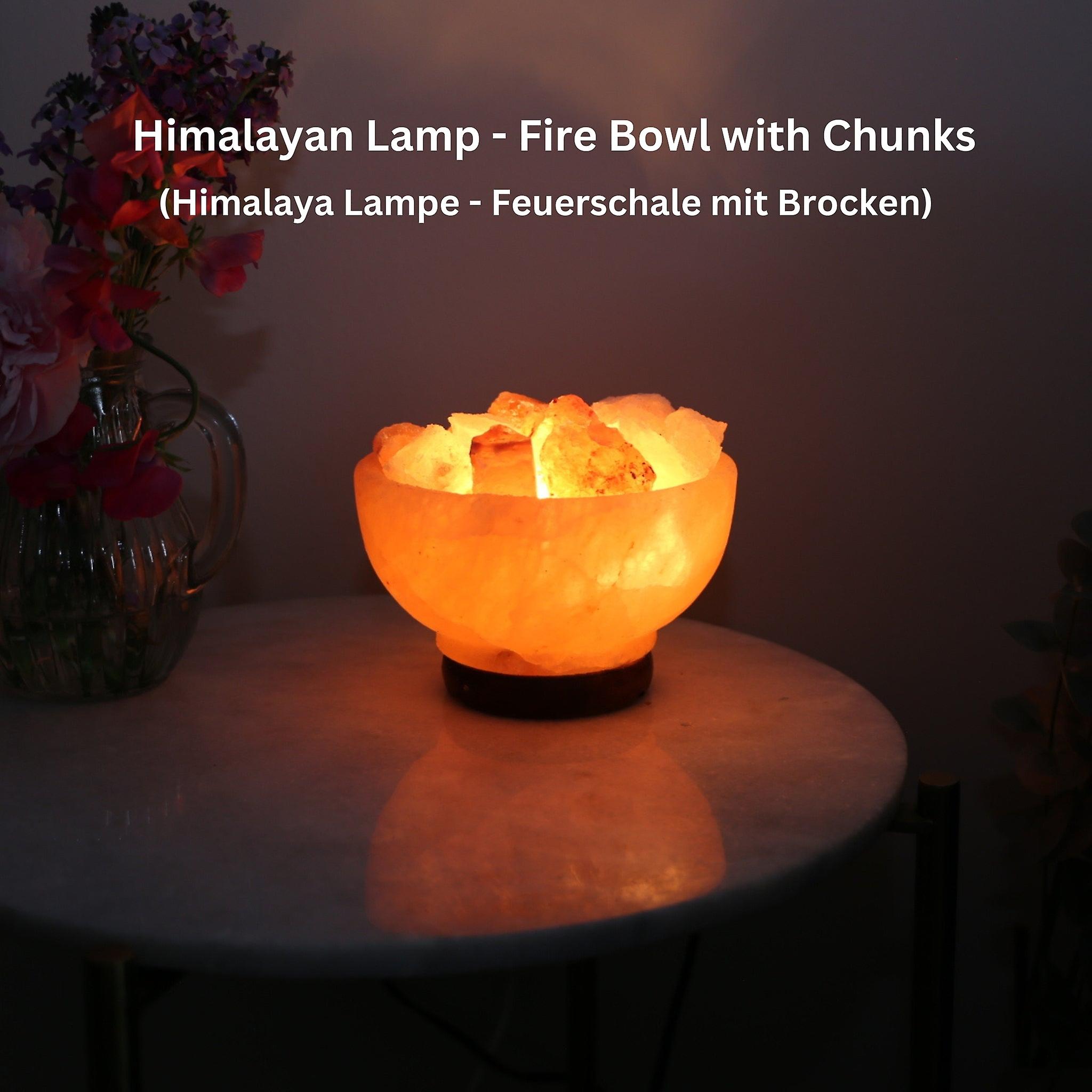 Himalayan salt lamp fire bowl - chunks