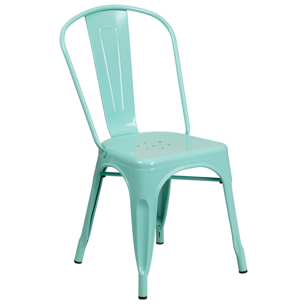 Metal Indoor/ Outdoor Stackable Chair