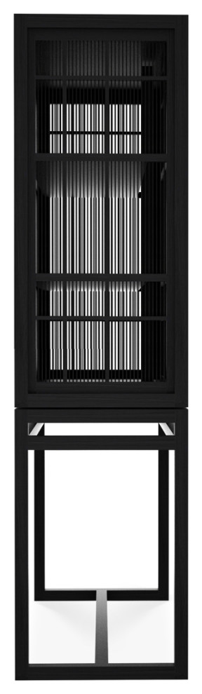 Black Oak Wood Cabinet  OROA Burung   Contemporary   Accent Chests And Cabinets   by Oroa   Distinctive Furniture  Houzz