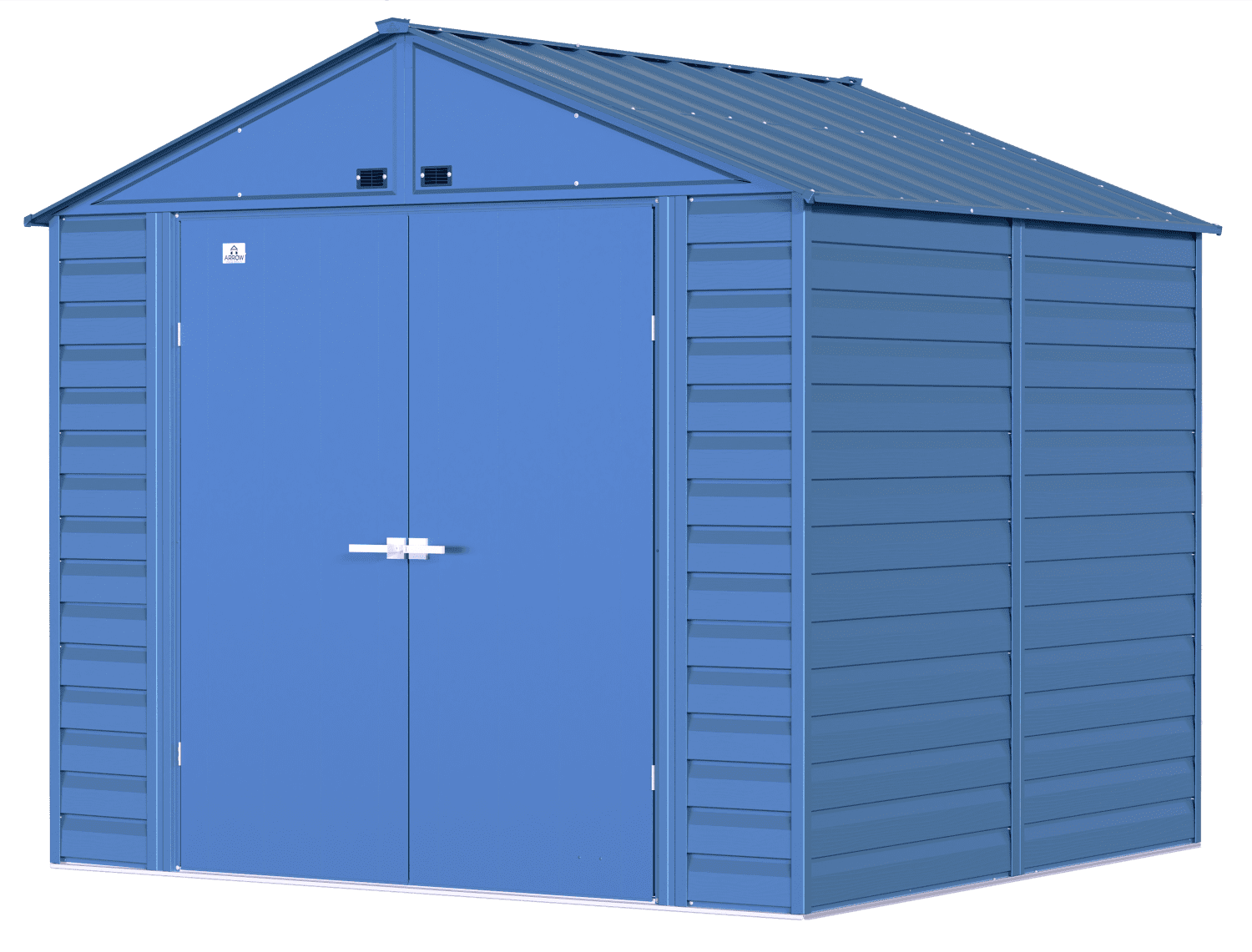 Arrow Select Steel Storage Shed, 8x8, Blue Grey