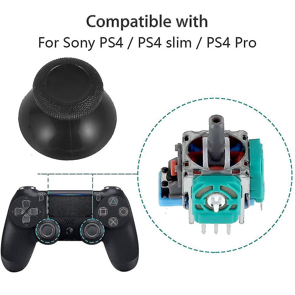 3d Controller Joystick Axis Analog Sensor Module For Sony Ps4 / Ps4 Slim / Ps4 Pro Replacement Stick Kit Yellow