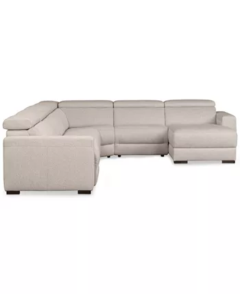 Furniture Nevio 157 6-Pc. Fabric Sectional Sofa with Chaise