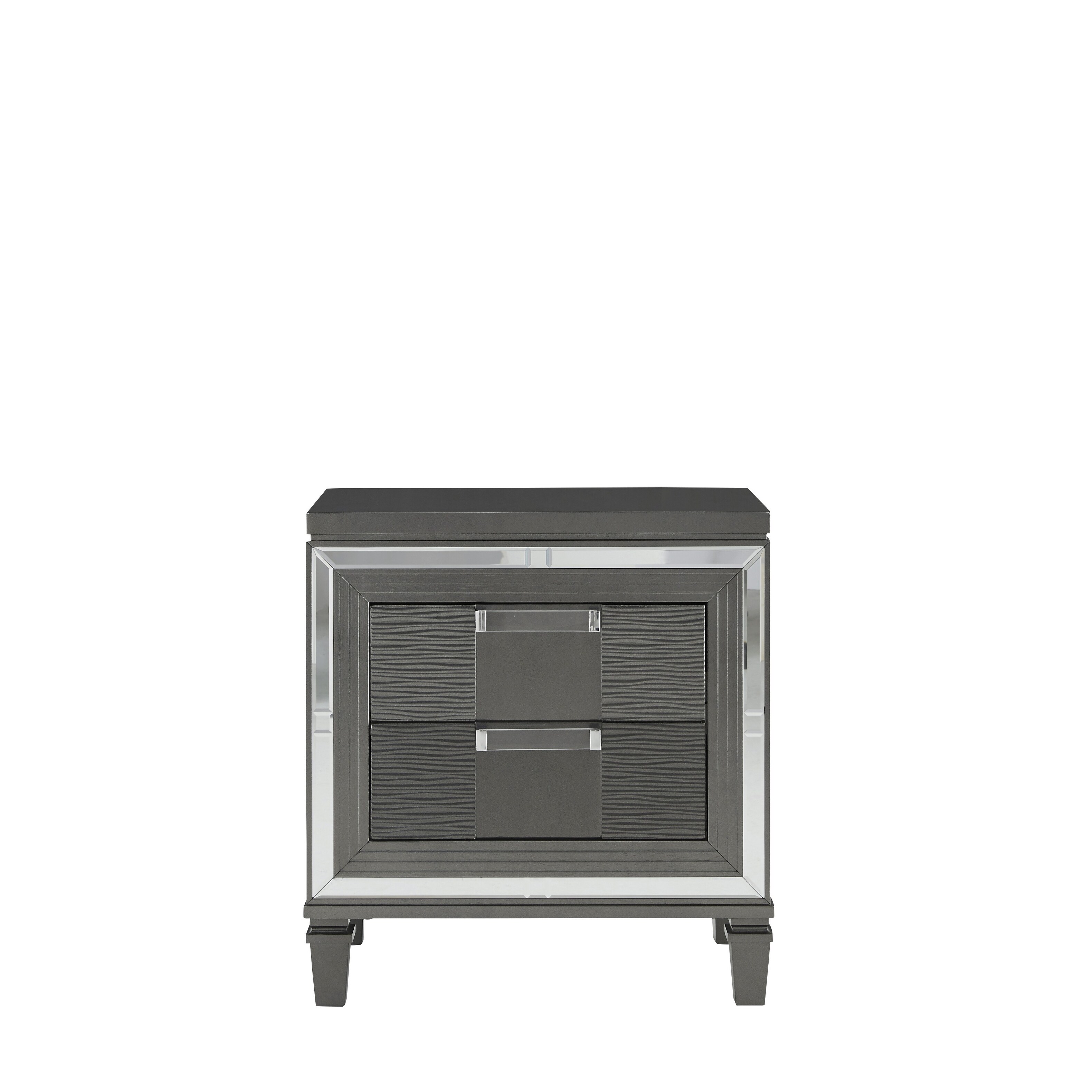 Global Furniture USA Pisa Metallic Grey Nightstand - - 33237742