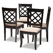 Baxton Studio Verner Dining Chair 4-Piece Set