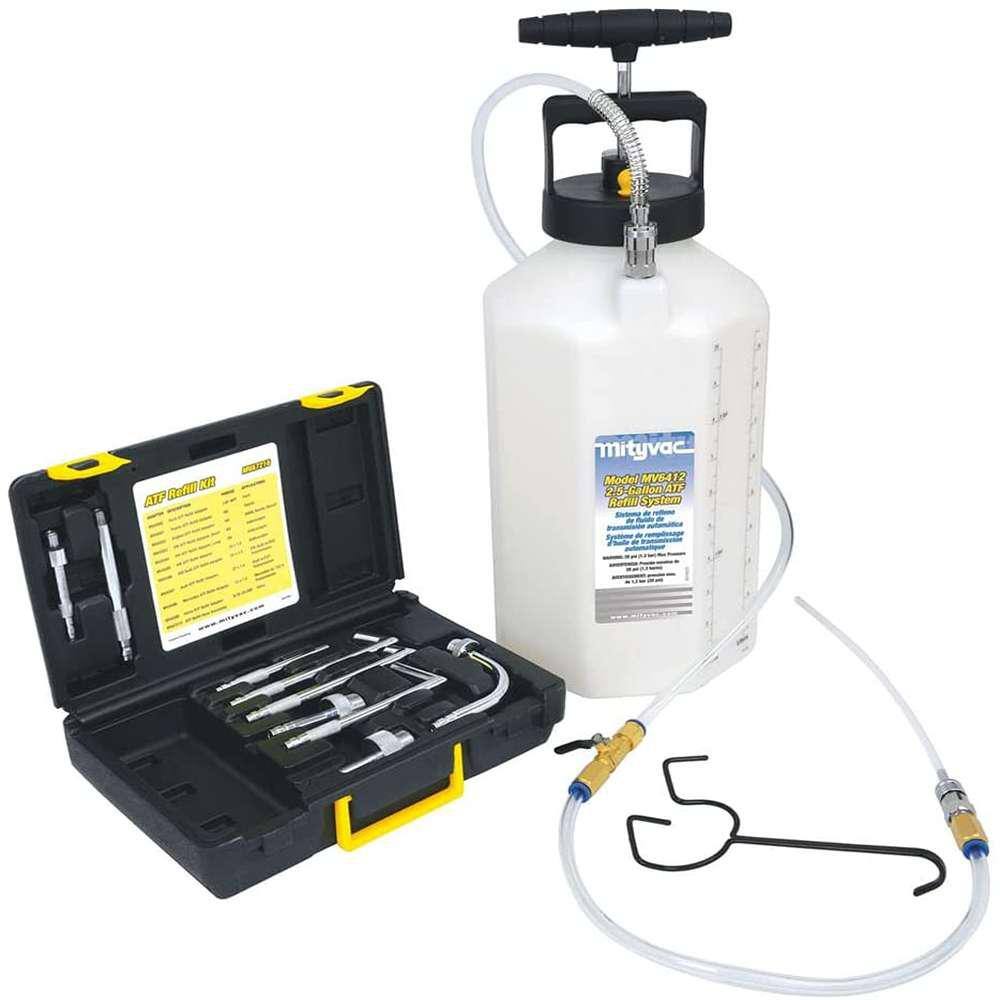 Mityvac ATF Pneumatic Refill System Air Operated Services Sealed Automatic Transmissions with up to 2.5 Gal. of Fluid MITMV6412A