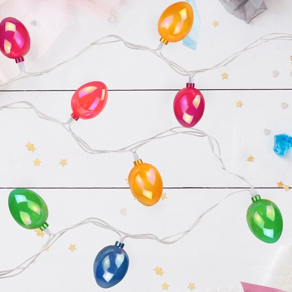 10 Pearl MultiColored Easter Egg Spring Holiday Lights