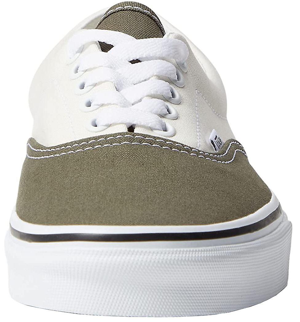 Vans UA Era Utility Pop White Khaki Mens Canvas Skate Trainers