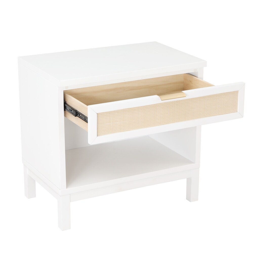 Brighten Cane 1 drawer Nightstand by Greyson Living