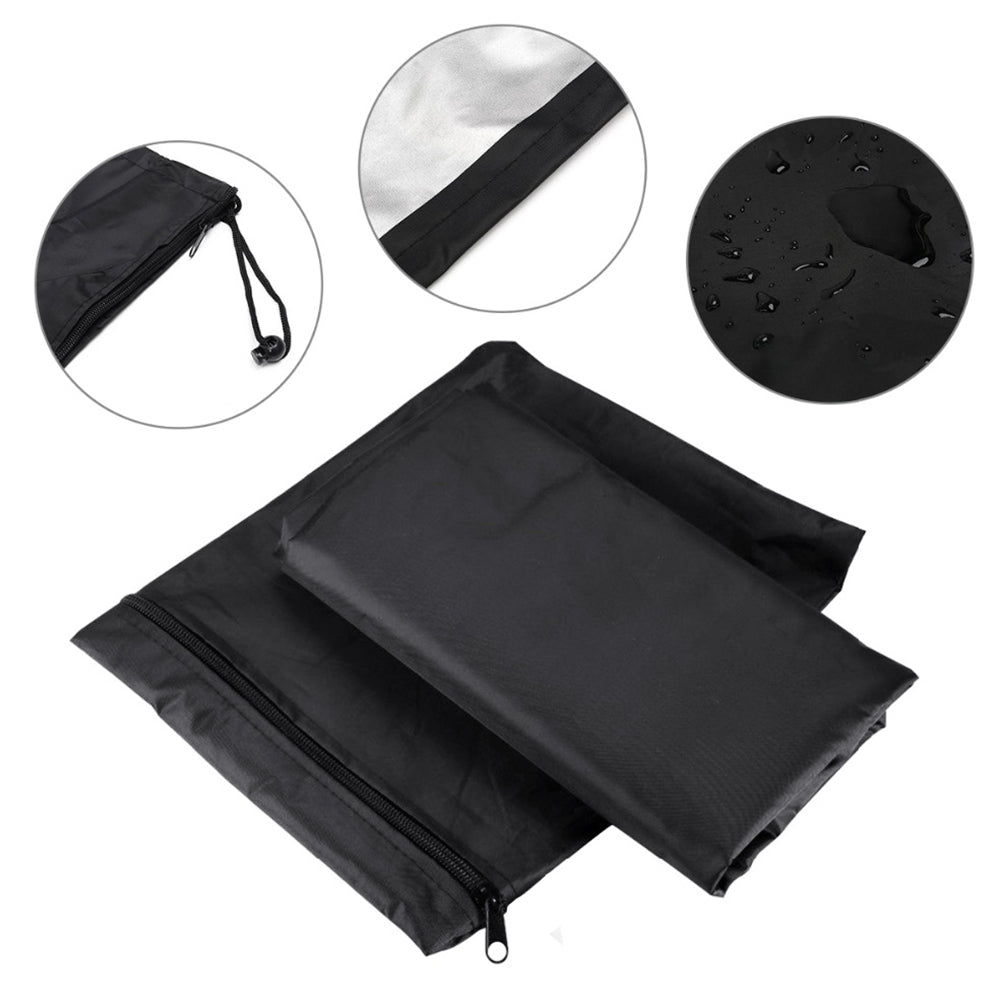 Waterproof 210D Heavy Duty Patio Umbrella Cover Outdoor Canopy Protect Carry Zipper Bag 7'-13' Black