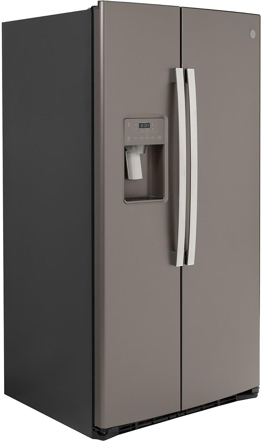 GE 25.1 Cu. Ft. Slate Side-By-Side Refrigerator