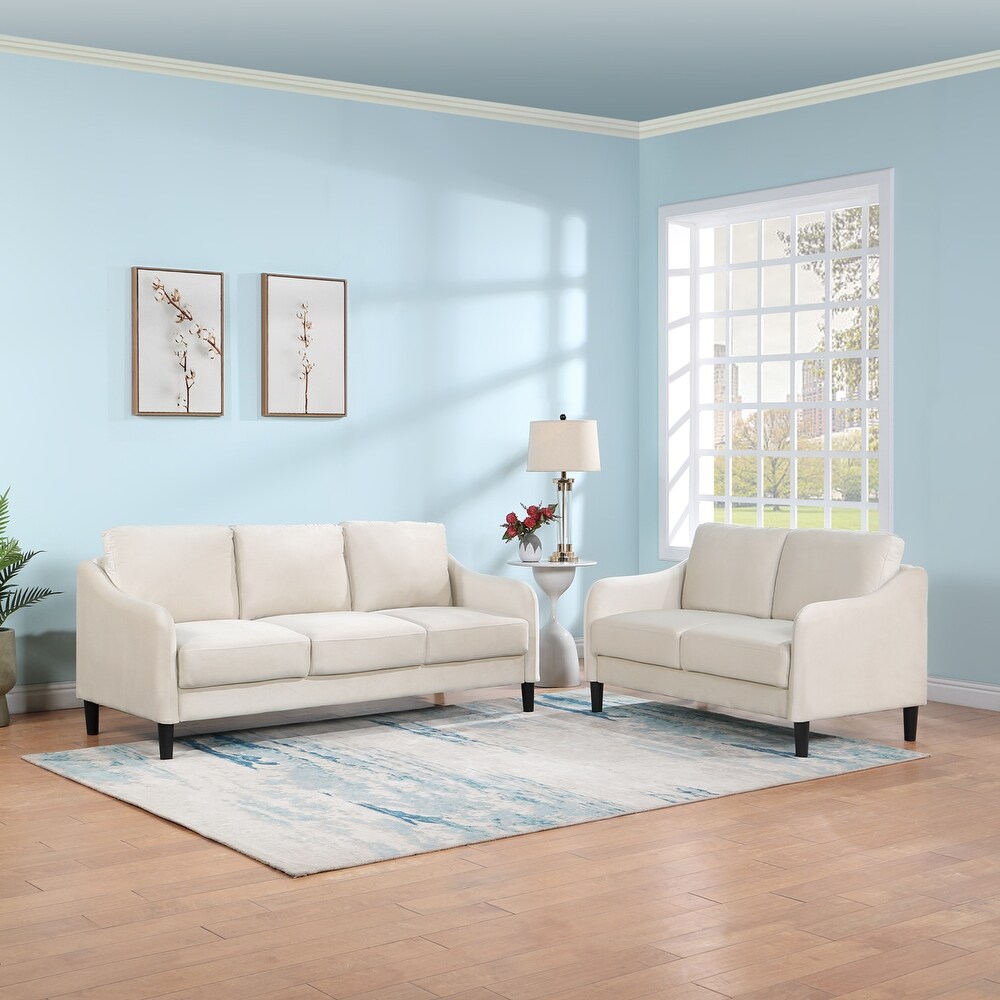 Modern Velvet 3 Seater Sofa Versatile Removable Cushions Couch Foam Cushions Sofa with Wood Frame for Living Room