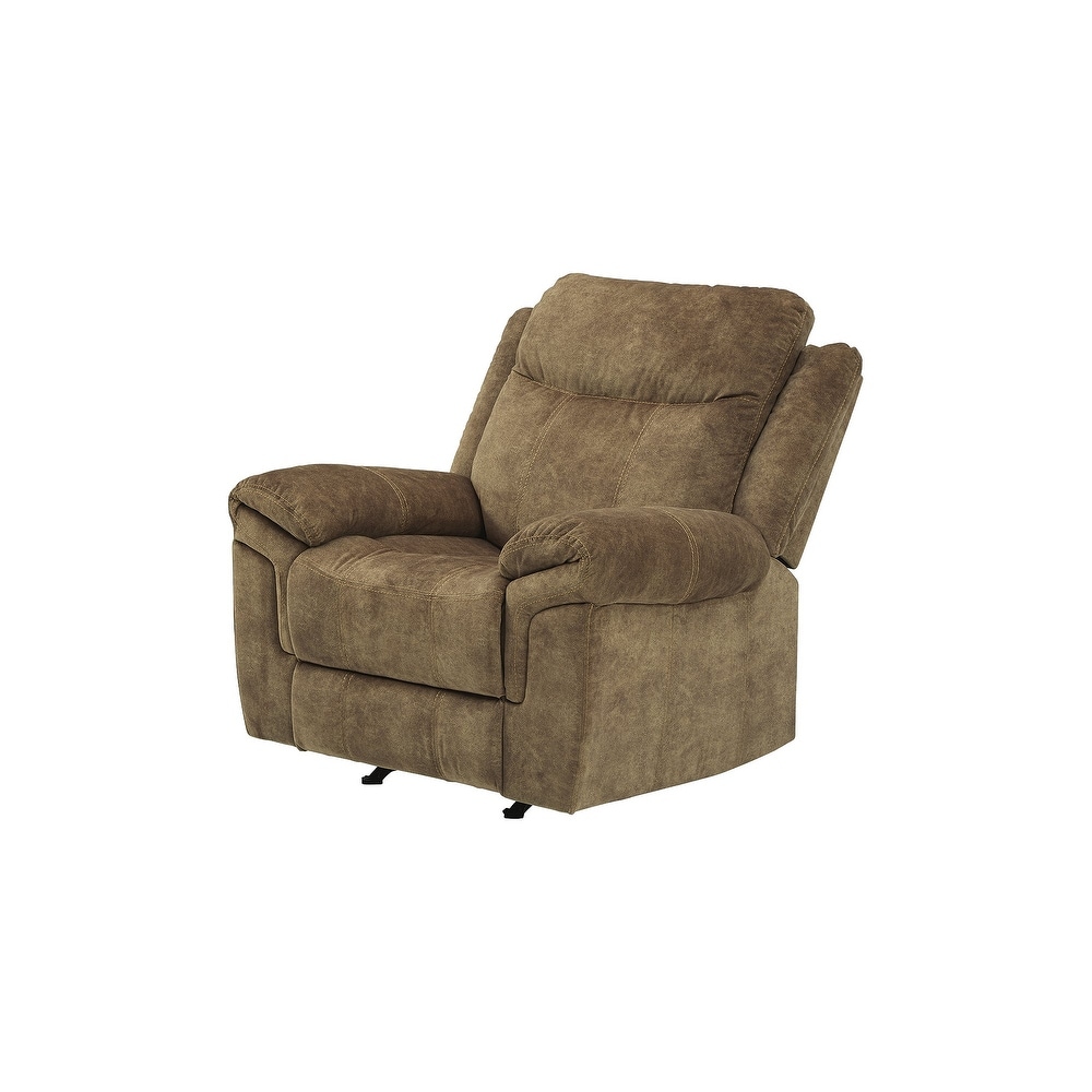 Huddle Up Contemporary Rocker Recliner  Nutmeg