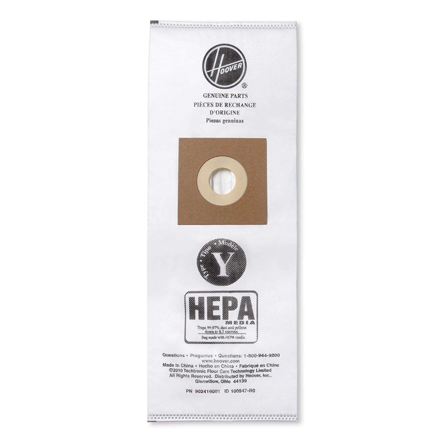 Hoover Hepa Vacuum Bag For Bag 2 pk