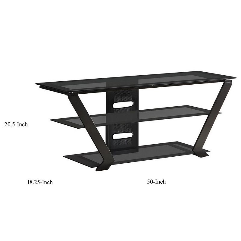 Fancy Contemporary Style tv console， Black