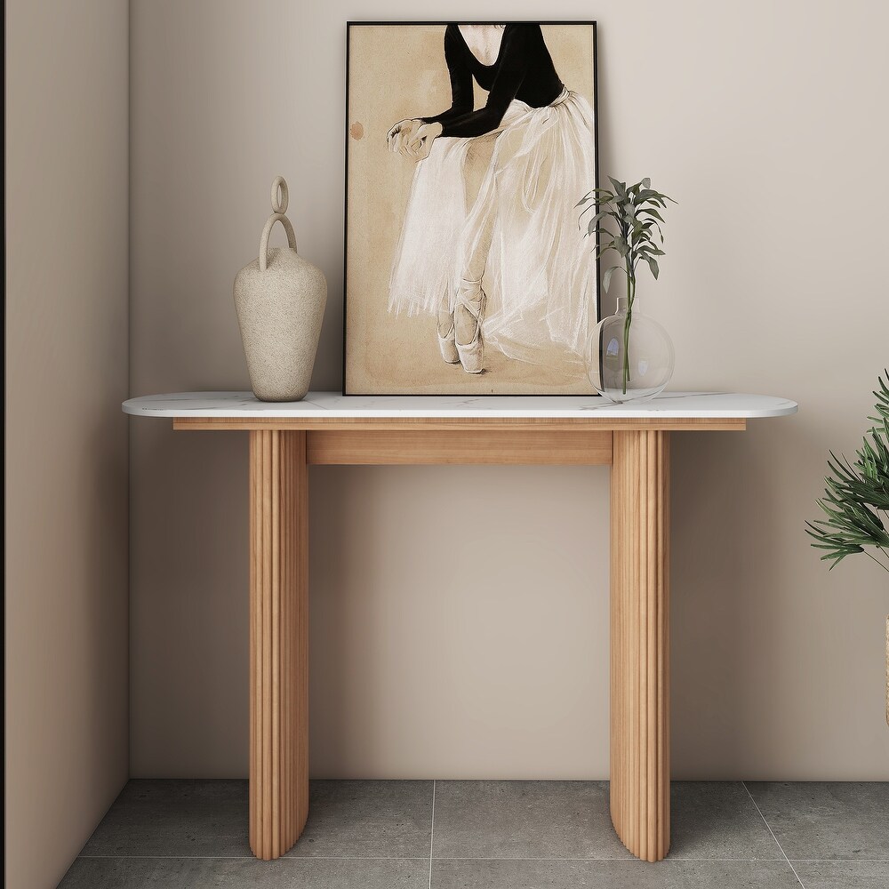 Wood Console Table Entryway Table