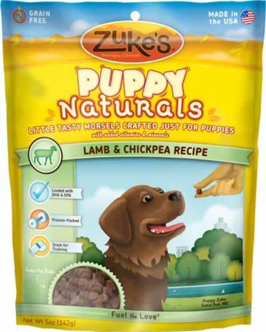 Zuke's Puppy Narturals Lamb and ChickPea Grain-Free Recipe Dog Treats 5 Ounces