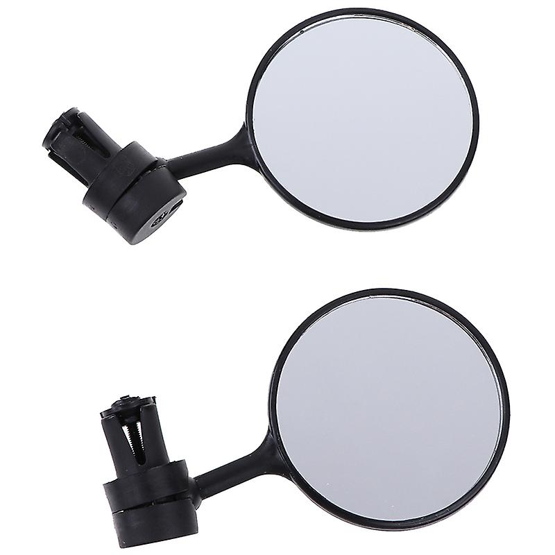 Born Pretty 2pcs/lot Universal Rotate Cycling Bike Handlebar Rear View Glass Black Flexible Adjustable Safe Rearview Mirror Drop Shipping