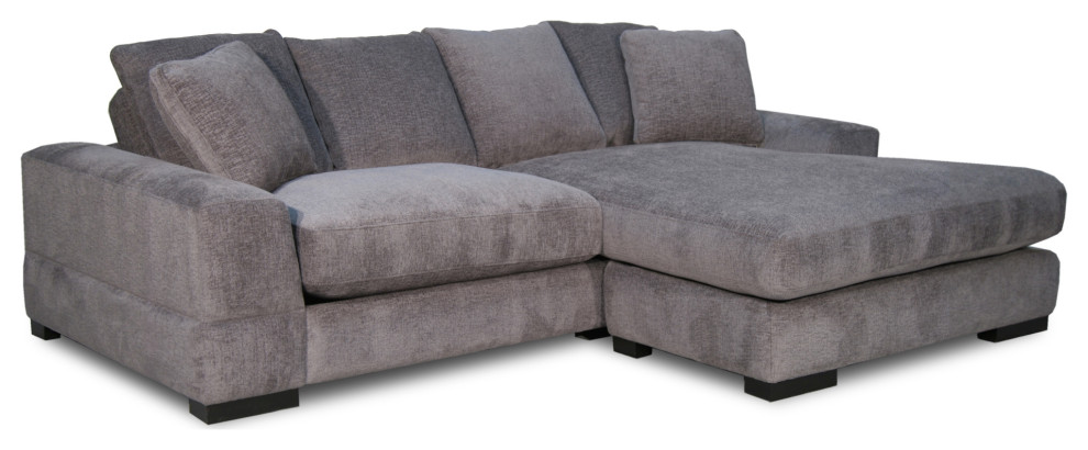 Bullock Sectional  Reversible Chaise  Livcha/Gray   Transitional   Sectional Sofas   by PTM IMAGES  Houzz