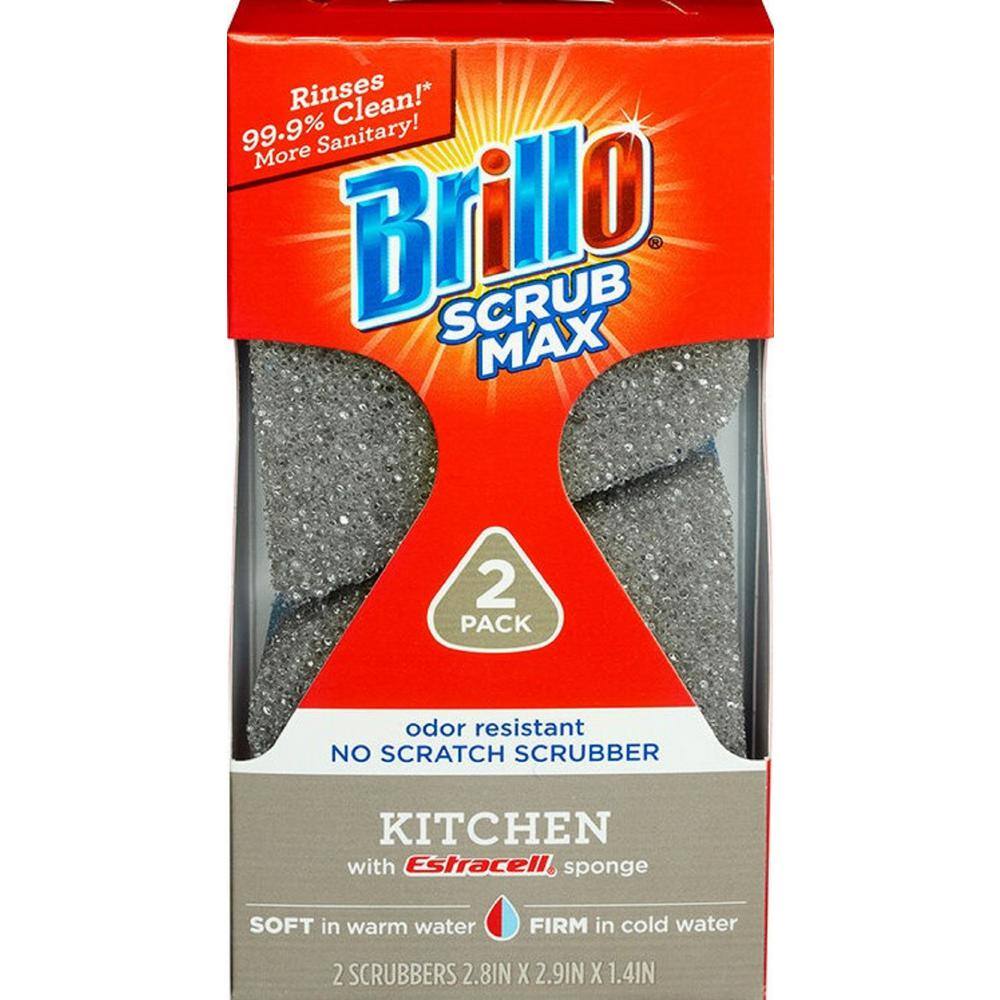 Brillo Scrub Max Kitchen Sponge (2-Count Case of 6) 24824