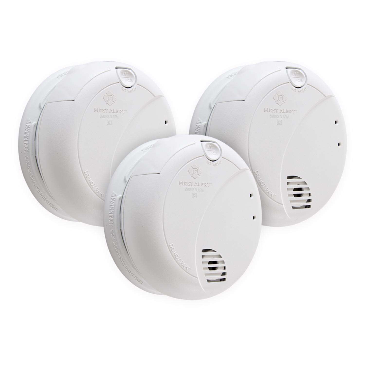 First Alert Hard-Wired w/Battery Back-up Photoelectric Smoke/Fire Detector