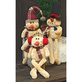 Sitting Chenille Snowman，Asst.