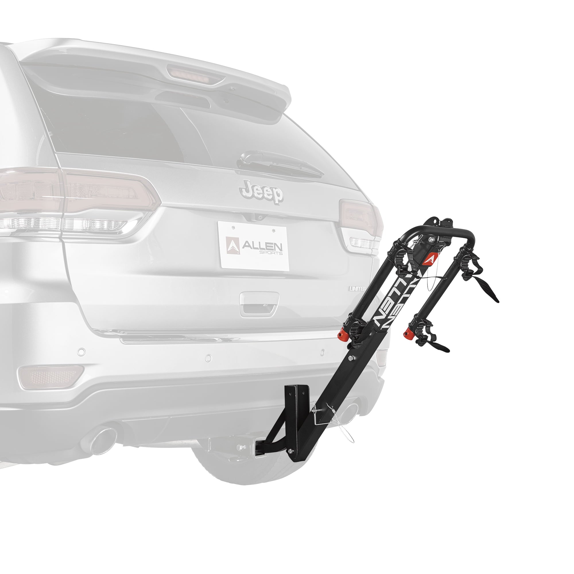 Allen Sports Deluxe 2-Bicycle Hitch Mounted Bike Rack Carrier， 522RR