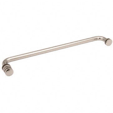 CRL 18 Towel Bar with Contemporary Knob