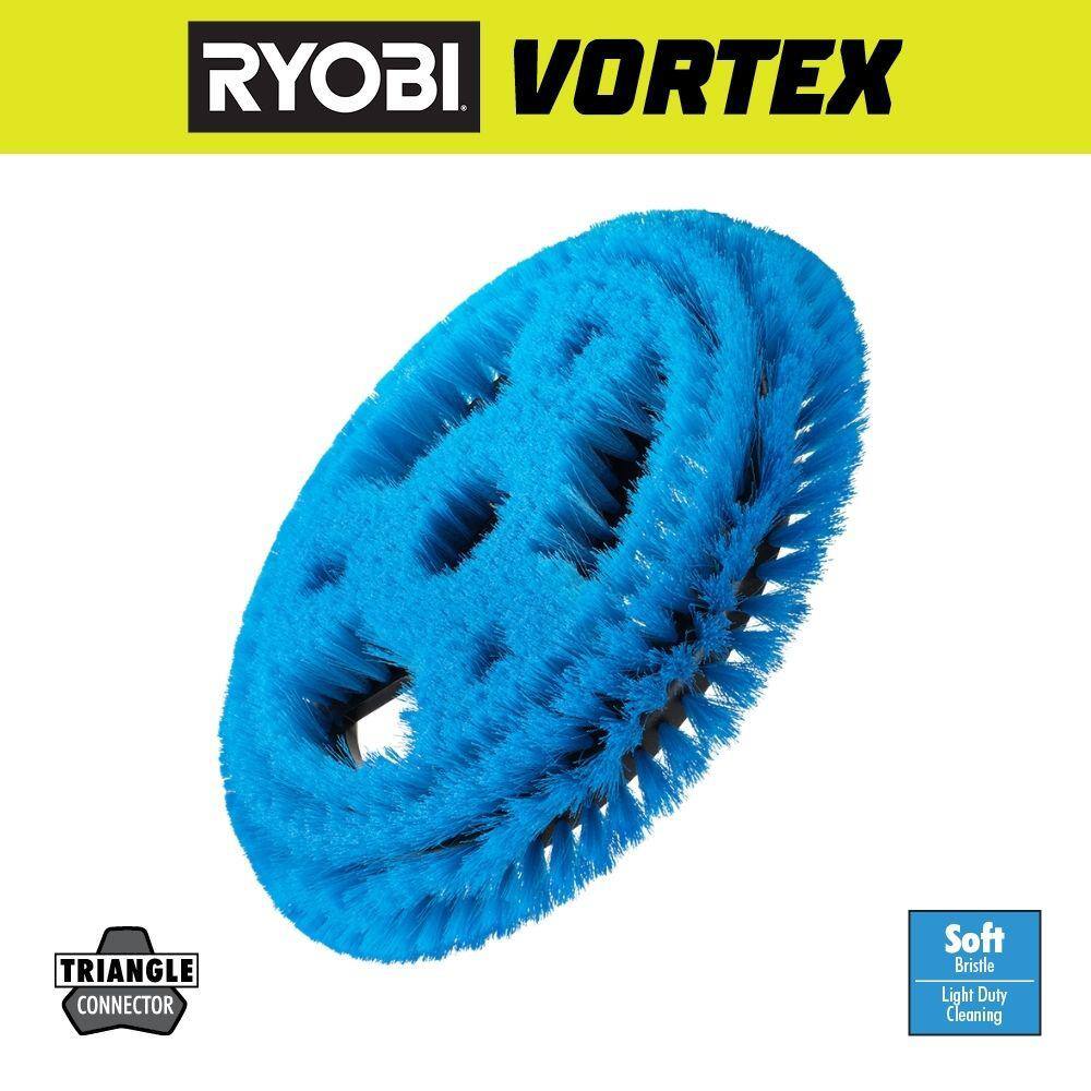 RYOBI 11 in. VORTEX Soft Bristle Brush A95SRB11