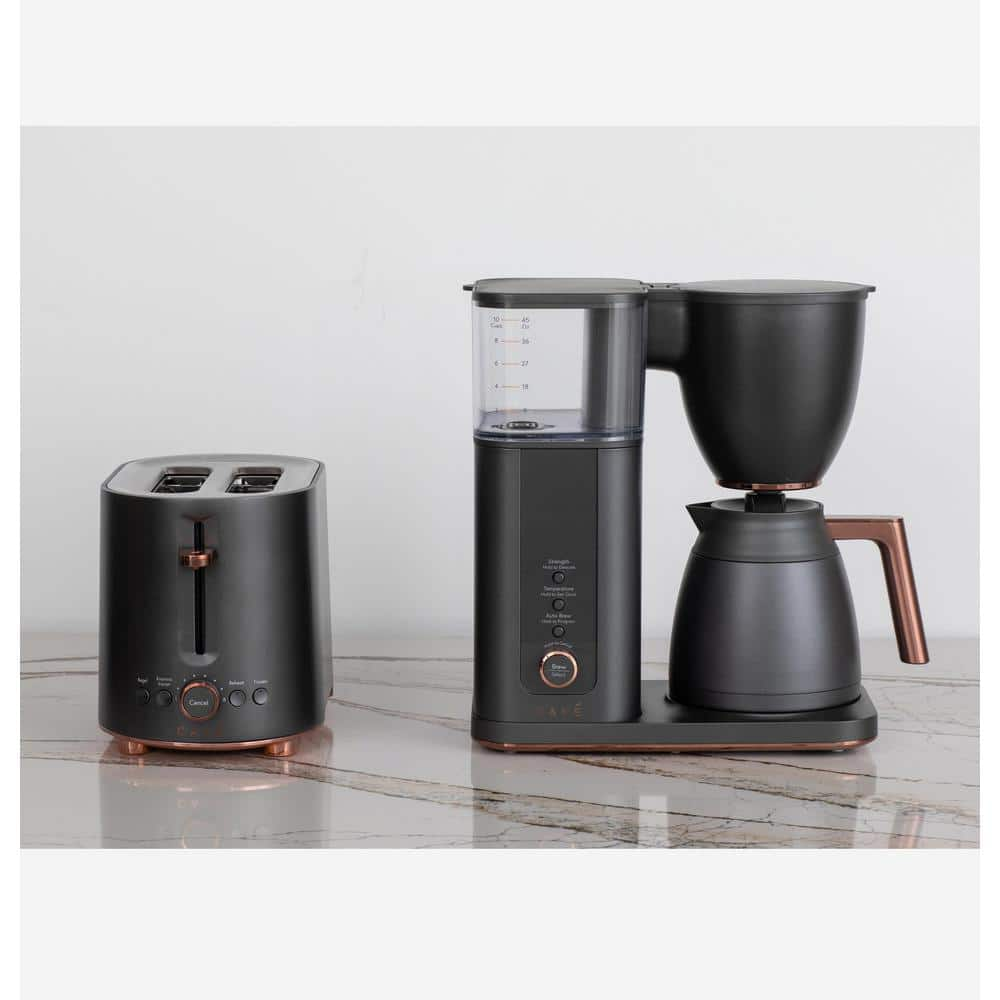 Cafe C7CDAAS3PD3 10 Cup Matte Black Specialty Drip Coffee Maker with Insulated Thermal Carafe， and WiFi connected