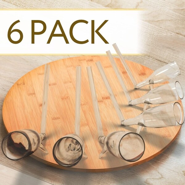 6Pcs Champagne Shooter Plastic Glass Set with Stands