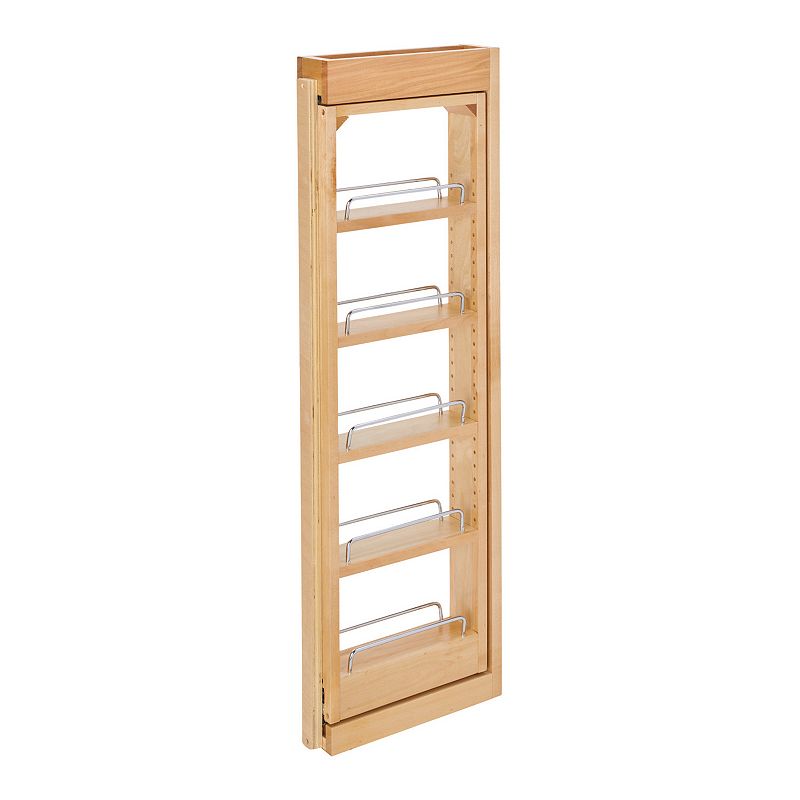 Rev-a-shelf Pull Out Wall Filler Cabinet Wooden Organizer， 36 Hgt， 432-wf36-3c