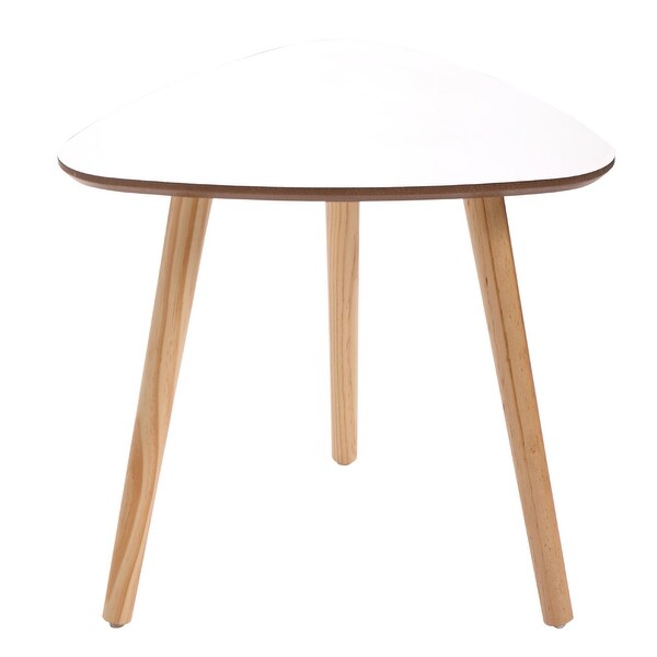 Triangular End-Table，White