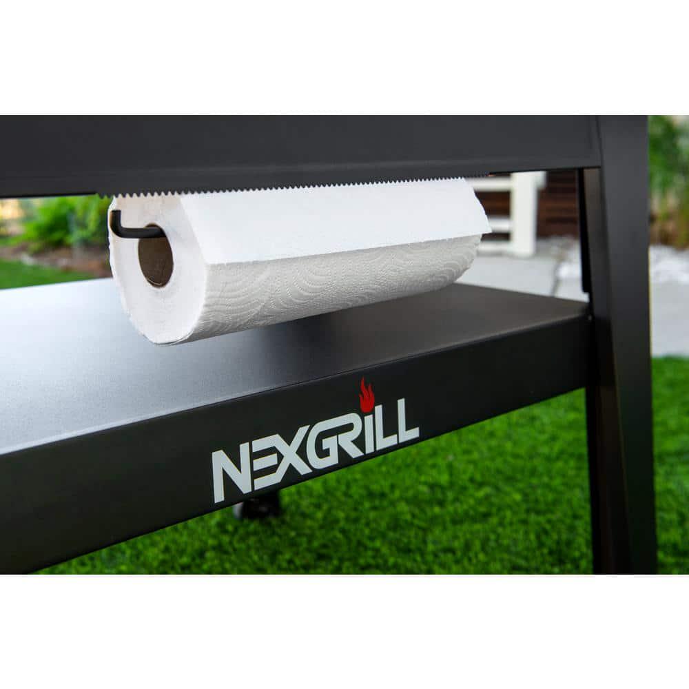 Nexgrill Daytona 4Burner 36 in Propane Gas Griddle in Black with Stainless Steel Lid