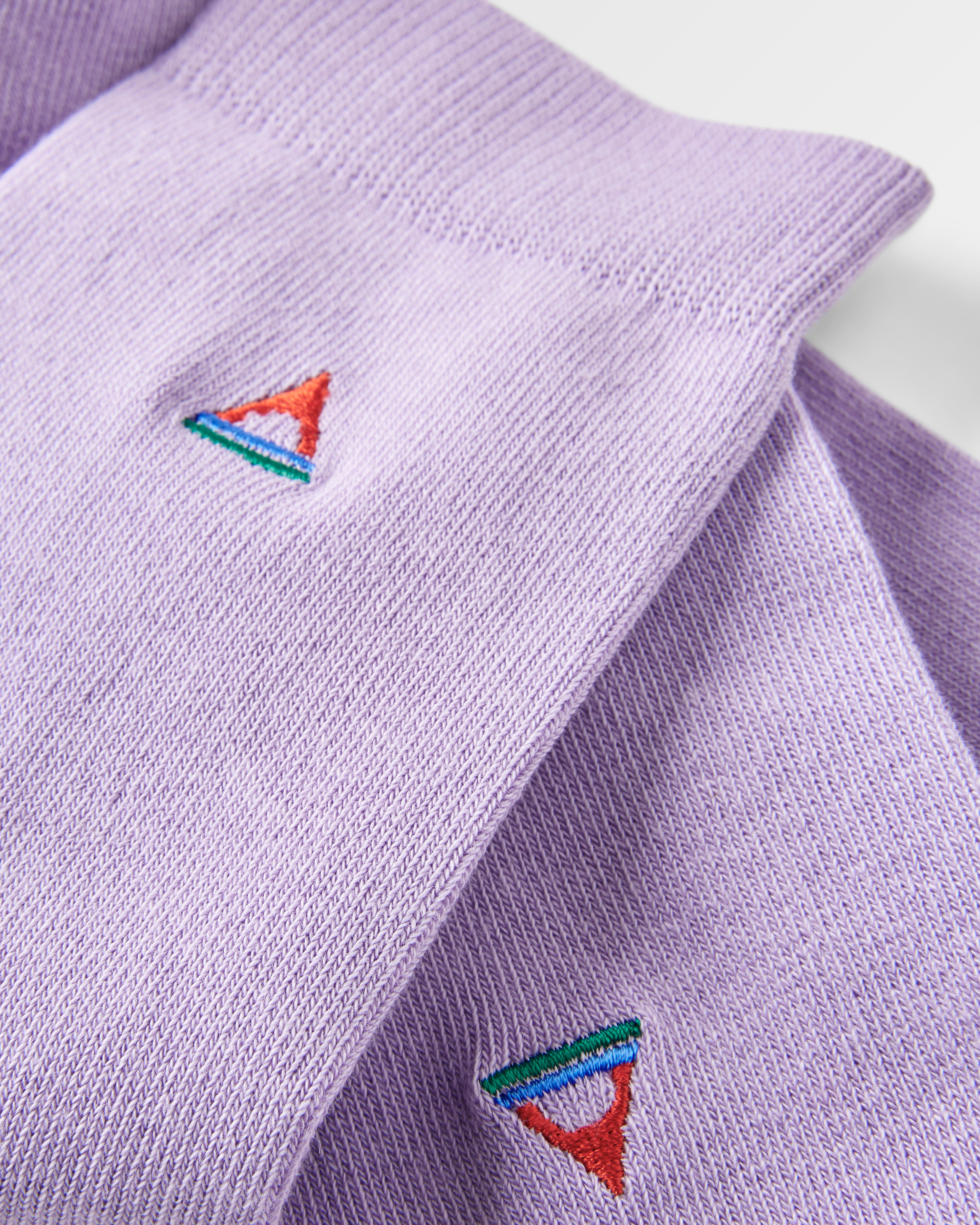 Organic Crew Socks - Dusty Lilac