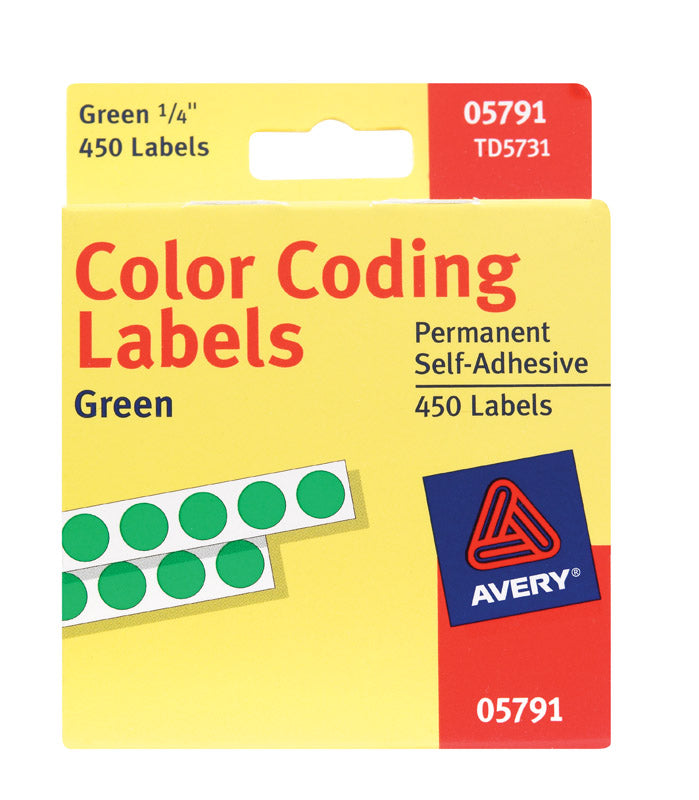 COLOR LABEL DOTS GREEN