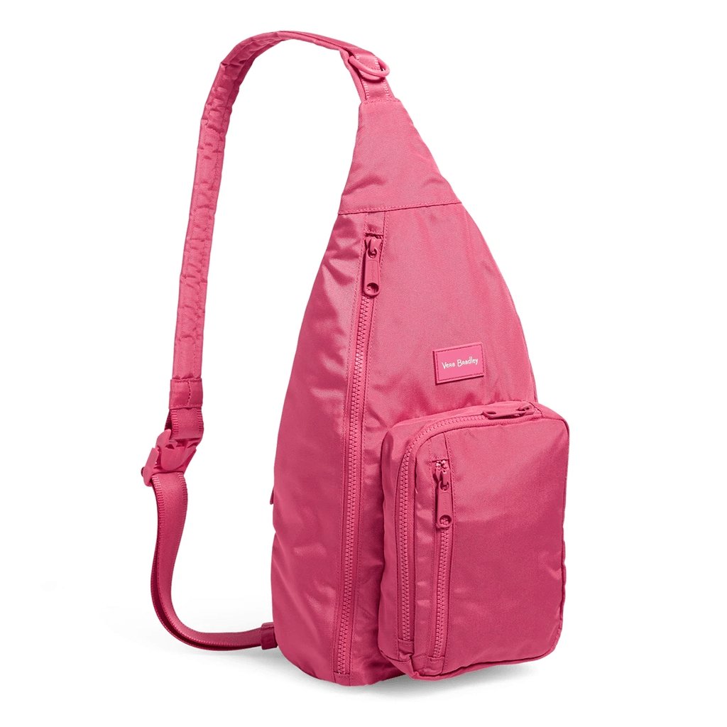 Vera Bradley  Sling Backpack in Reactive Raspberry Sorbet