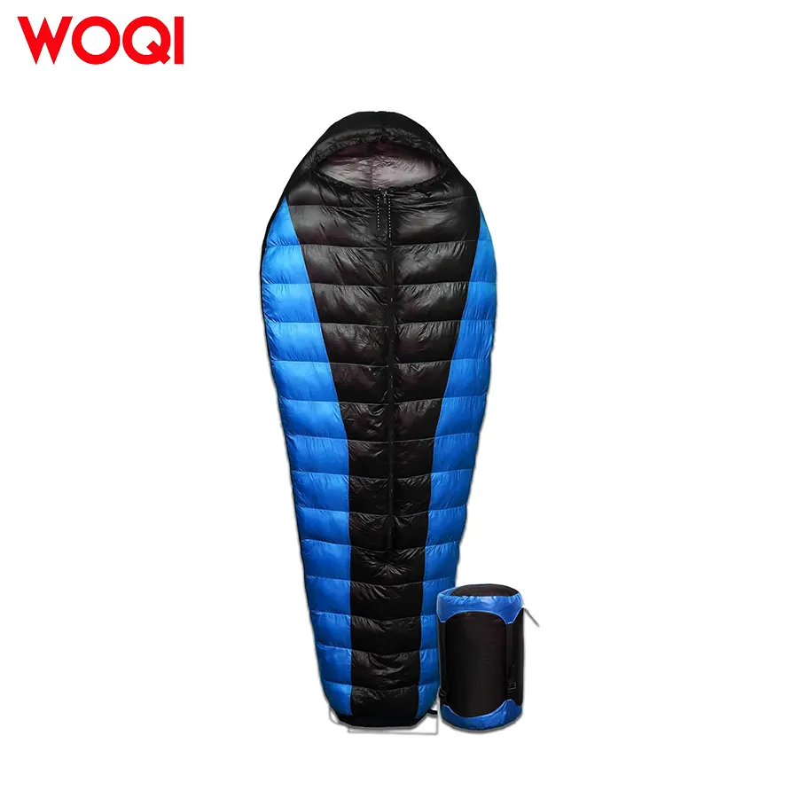 WOQI Outdoor Ultralight Backpack Mummy Down Sleeping Bag  Suitable for Hiking and Camping