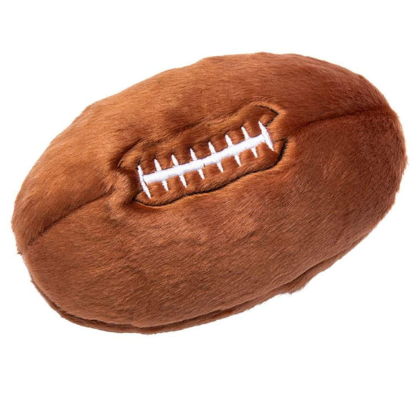 Fluff and Tuff Football Plush Dog Toy