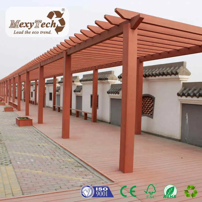 outdoor wpc pergola materials  pergola beams  columns  blades  posts  manufacturer direct supply