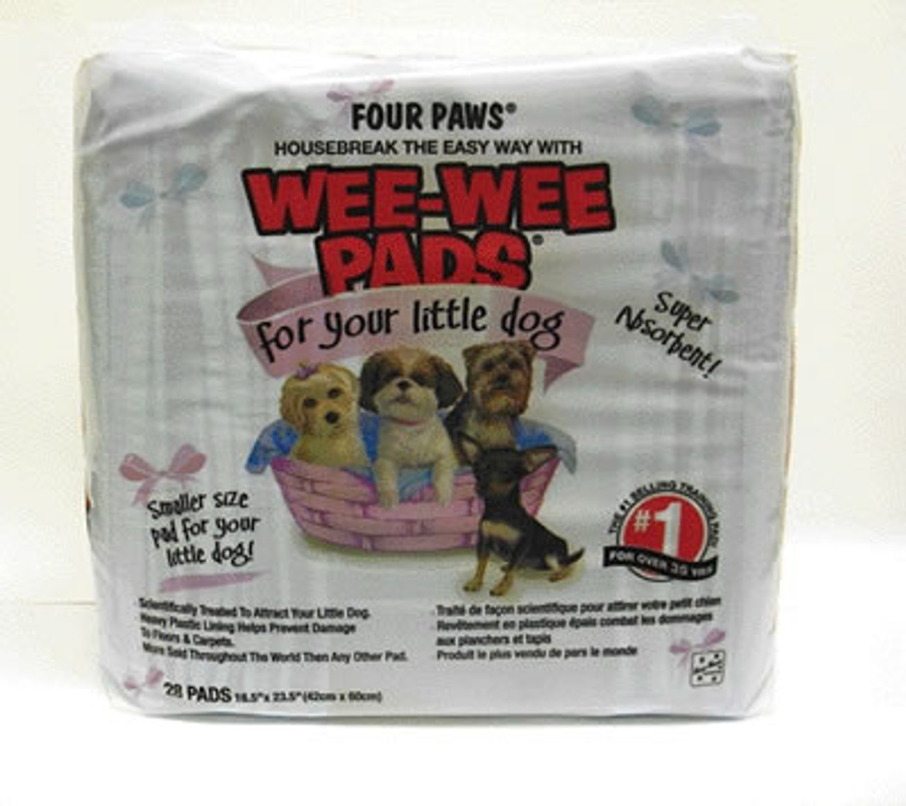 Wee Wee Pads For Little Dogs， 16.5x23.5， 28 Count