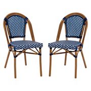 Flash Furniture Bordeaux Indoor / Outdoor French Bistro Stacking Dining Chair 2-piece Set