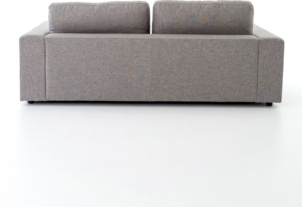 Contemporary Gray Fabric Upholstered Sofa 98 quot  Contemporary   Sofas   by Zin Home  Houzz