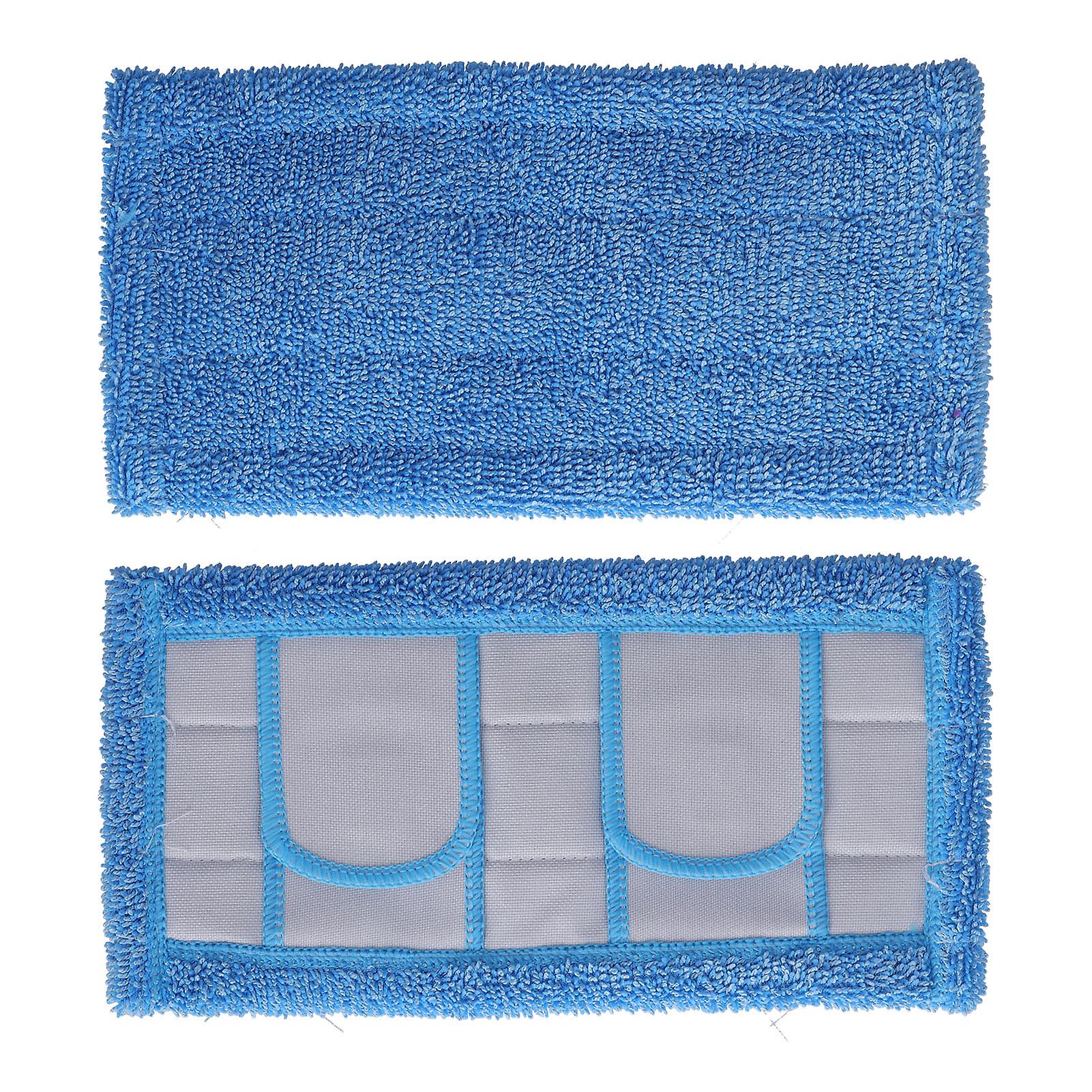 2pcs Mop Head Pad Washable Microfiber Mop Sleeve Reusable Wet Dry Mop Head Replacement Pad For Swiffer Sweeper